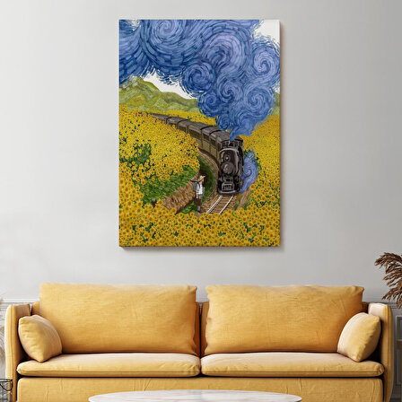 Vincent van Gogh'un Renkli Tasviri Duvar Tablosu-6224