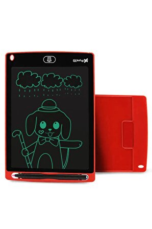 QASUL 8,5 İnç Grafik Tablet, Taşınabilir LCD Yazı Tahtası Çizim Tahtası, Elektronik Not Defteri, Çocuklar İçin Yenilikçi Tablet (Kırmızı)
