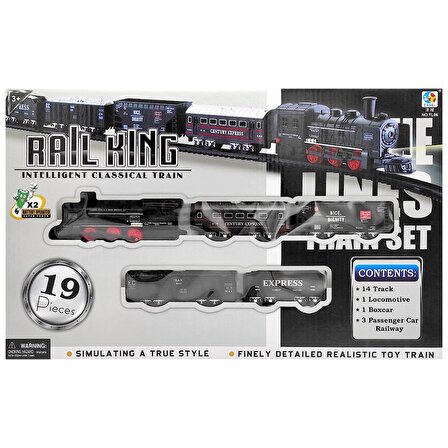 Ethem Oyuncak Siyah Tren Seti Büyük Boy TL06