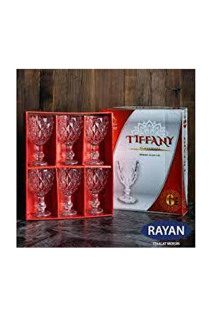 Rayan Tiffany 6'lı Lüx Ayaklı Bardak