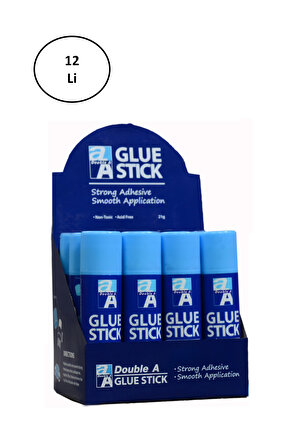 Double A Super Sticky Glue Stick Yapıştırıcı 21 Gram 12'li