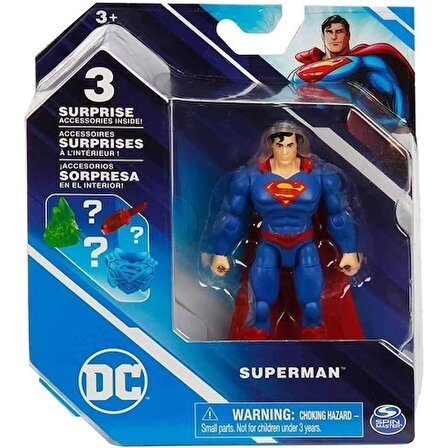 Dc Comics Aksiyon Figürleri 10 Cm. - Superman-Mavi