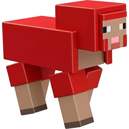 Minecraft Kırmızı Koyun Aksesuarlı Figürler -GTT46