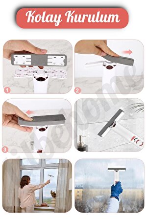 Taşınabilir Mini Mop Paspası Islak Kuru Temizlik Süngeri Mutfak Tezgahı Pencere Cam Zemin Silme