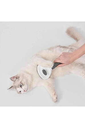 Otomatik Temizlenen Tuşlu Evcil Hayvan Fırçası Kedi Köpek Tüy Toplayıcı Tarak