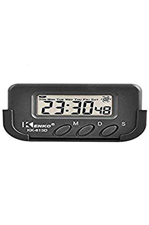 Kronometre Alarm Dijital Küçük Masa Araba Saati minibüs için uygun