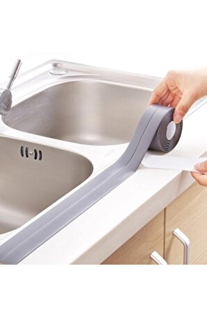 Gri Su Sızdırmaz Banyo Mutfak Lavabo Küvet İzolasyon Şerit Bant 3,2*25 mm