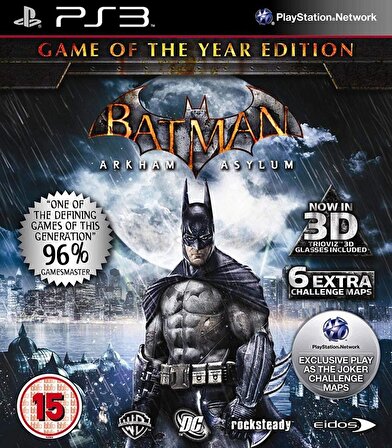 2.El Ps3 Batman Arkham Asylum Game Of The Year Edition %100 Orjinal Oyun
