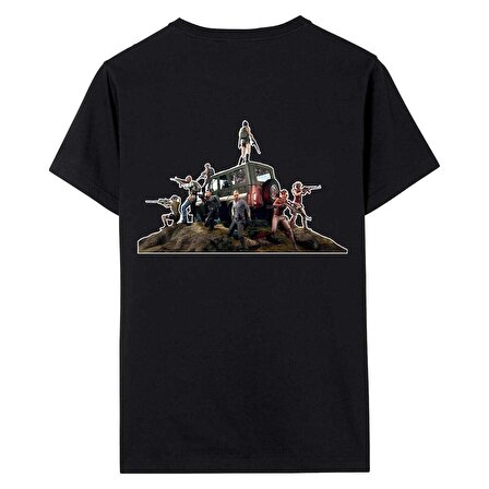 Pubg  Baskılı T-Shirt - 10 - 11 (152) Yaş  Beden - Siyah - Mood