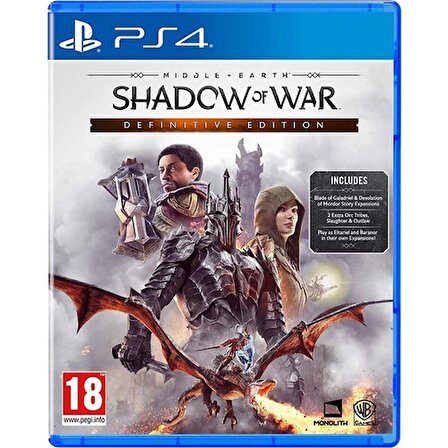 Ps4 Middle Earth Shadow Of War Definitive Edition - %100 Orjinal Oyun