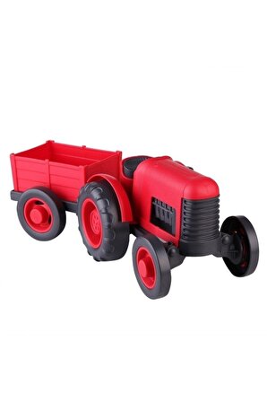 Römorklu Sürtmeli Traktör-kırmızı