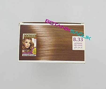 Colorx Saç Boyası İkili Set - 8.33 AÇIK KARAMEL