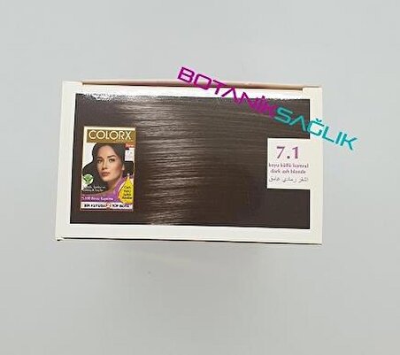 Colorx Saç Boyası İkili Set - 7.1 KOYU KÜLLÜ KUMRAL