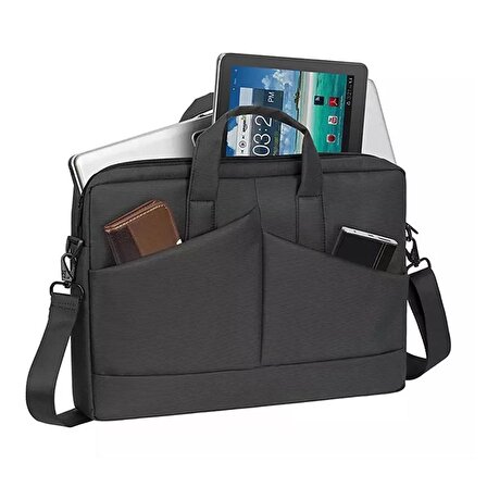 Vegmann Laptop çantası 17.3" Notebook Bilgisayar Laptop Evrak Çantası - Siyah -Unisex