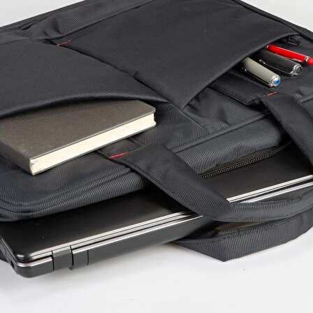 Vegmann Laptop çantası 17.3" Notebook Bilgisayar Laptop Evrak Çantası - Siyah -Unisex