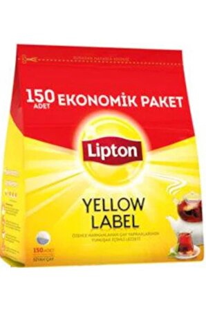 Lipton Yellow Label Demlik Poşet Siyah Çay 6x150'li 