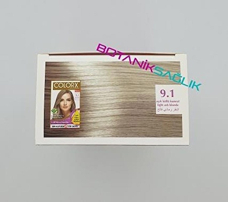 Colorx Saç Boyası İkili Set - 9.1 AÇIK KÜLLÜ KUMRAL