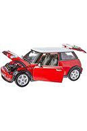 1:18 Mini Cooper 2001 Kırmızı Model Koleksiyon Araba
