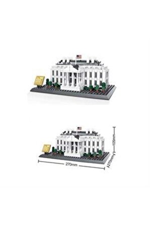 Wange The White House Of Washington-Usa-Beyaz Saray Lego Seti 803 Parça