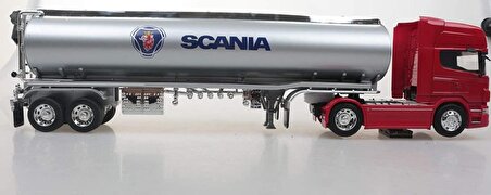 Welly 1/32 Ölçek Oyuncak Metal Model Tanker Scania V8 R730 Tanker