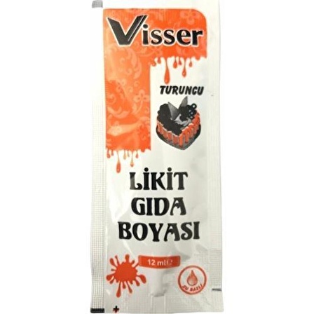 Visser Likit Gıda Boyası 12 ml x 4 ADET