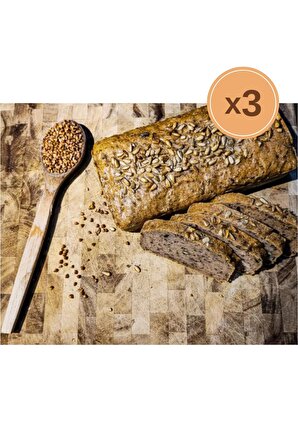 1.650 kg %100 Karabuğday Unu Glutensiz Mayasız 3 Ekmek 3x550gr (Mayasız-Mayasız-Mayasız)