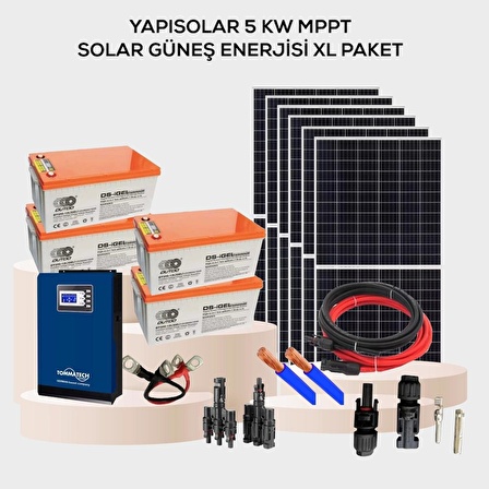 Yapısolar 5 Kw Mppt Solar Güneş Enerjisi XL Paket