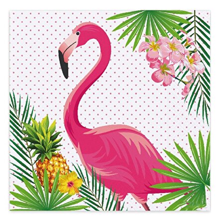 Flamingo Temalı Kağıt Peçete 16'lı