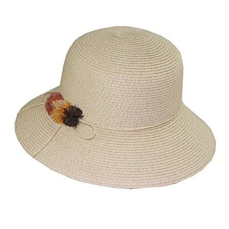 Bay Şapkacı - Kadın Hasır Şapka natural3851