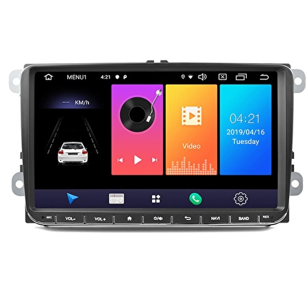  Volkswagen Caddy Android Multimedya Sistemi (2004-2020) 9 İn