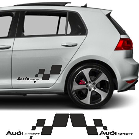 Audi Q7 İçin Uyumlu Aksesuar Oto Kapı Eşiği Sticker Karbon 4 Adet