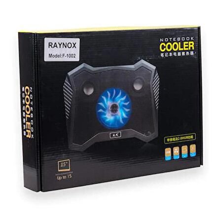 Raynox F-1002 Notebook Soğutucu Hoparlörlü(Siyah)