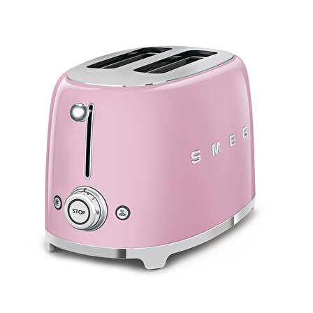 Smeg 50's Style Pembe Kettle - 1x2 Ekmek Kızartma Makinesi Ve Filtre Kahve Makine Seti