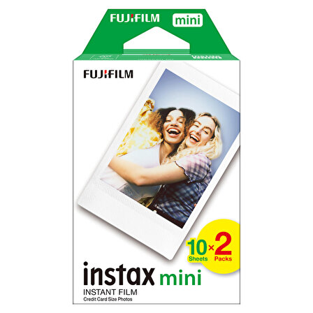 Instax Mini 12 Makine Uyumlu 20'li Film ve Mavi Fotoğraf Çerçevesi