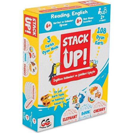 Stack Up! Ingilizce Kelime Ve Şekilleri Eşleştir Kutu Oyunu