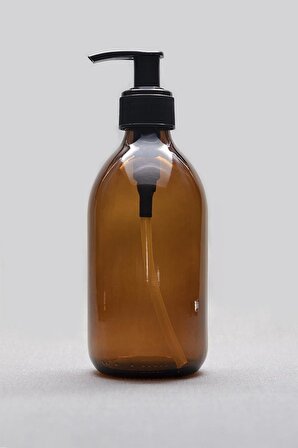 300ml Kahverengi Amber Cam Şişe Sıvı Sabunluk