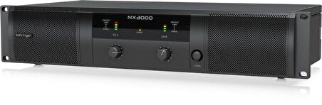 Behringer NX3000 SmartSense Hoparlör Empedans Telafisi ile Ultra Hafif 3000 W D Sınıfı Güç Amplifikatörü