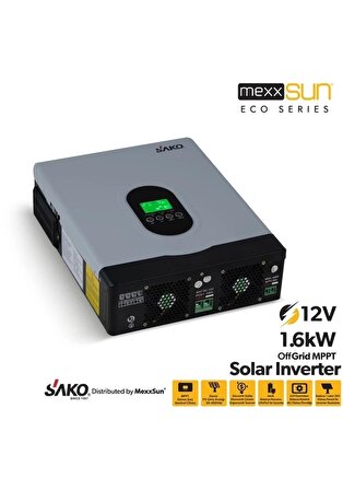 Sako E-sun 1.6 kW 12 V Mppt Tam Sinüs Akıllı İnverter