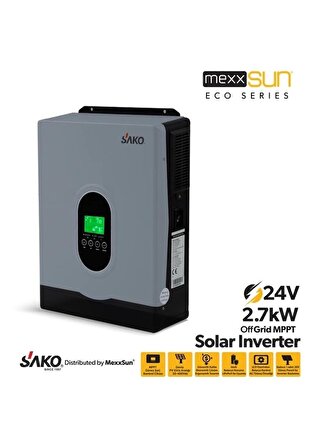 SAKO E-SUN 24 Volt 2.7 KW Tam Sinüs Mppt Akıllı İnverter 450 VDC