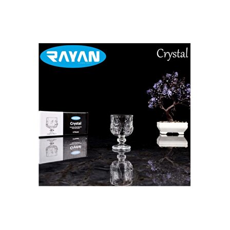 Rayan Crystal 6'lı Kahve Yanı Bardak