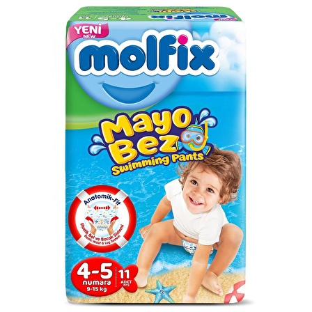 Molfix Mayo Bez 4-5 Beden 9-15 Kg 11 Adet