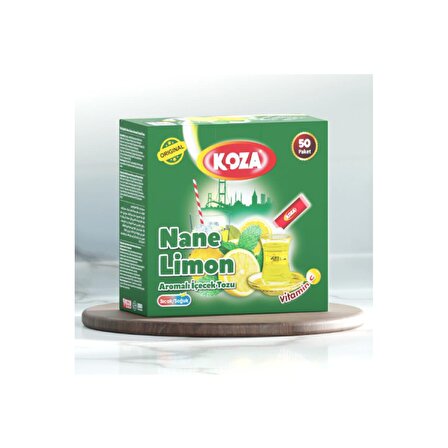 Koza Tek İçimlik Nane Limon Aromalı Toz İçecek 50'li