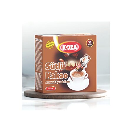 Koza Tek İçimlik Sütlü Kakao Aromalı Toz İçecek 16'lı