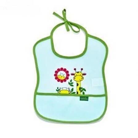 BabyJem Poli Muşamba Küçük Mama Önlüğü 030 Yeşil