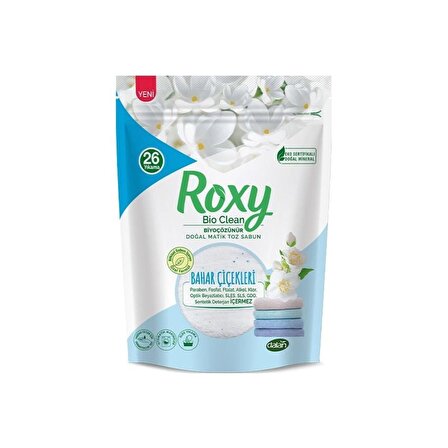 Roxy Bio Clean Doğal Matik Toz Sabun Bahar Çiçekleri 800 Gr