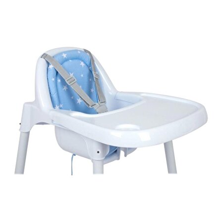 Sevi Bebe Eko Mama Sandalyesi Minderi ART-157 Mavi Yıldız