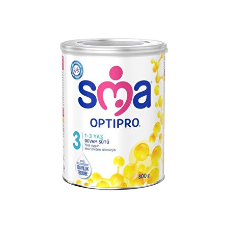 SMA Optipro Probiyotik 3 Bebek Devam Sütü 1-3 Yaş 800gr