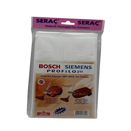 Seraç Bez Süpürge Torbası Bosch Siemens No:050 Süpürge Torbası