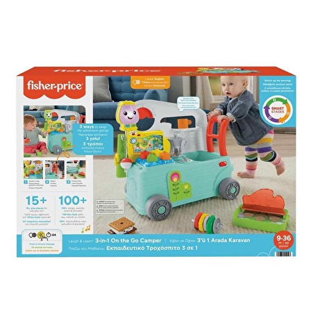 Fisher Price Eğlen ve Öğren 3'ü 1 Arada Karavan (TR-ENG) HCK81