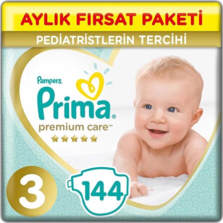 Prima Premium Care Aylık Fırsat Paketi 3 Beden 144 Adet